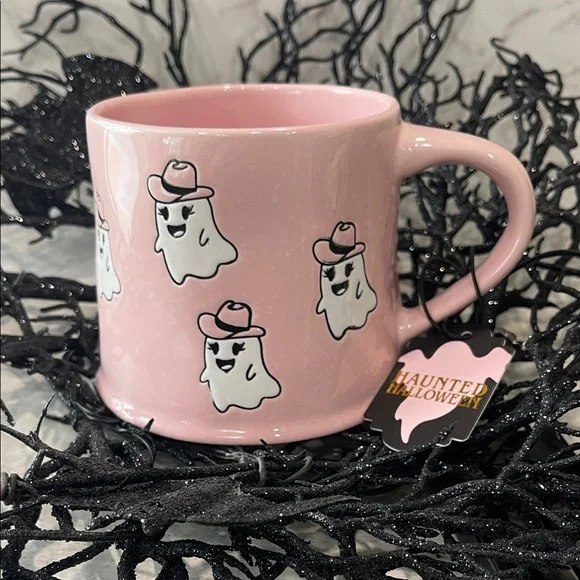Spooky Pink Ghost Mug with Candy Treats - Picture 9 of 10